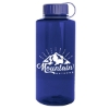 Garyline® Mountaineer Tritan® Bottle with Tethered Lid - 36 oz. - Transparent navy